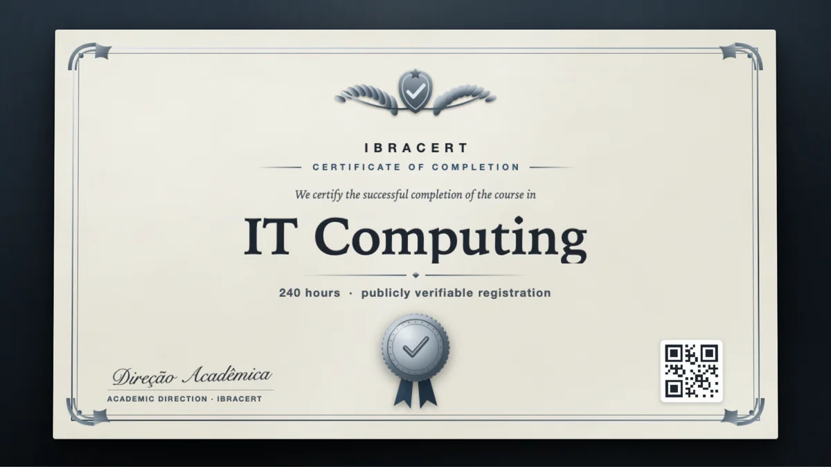 Cover of the IT Computing course