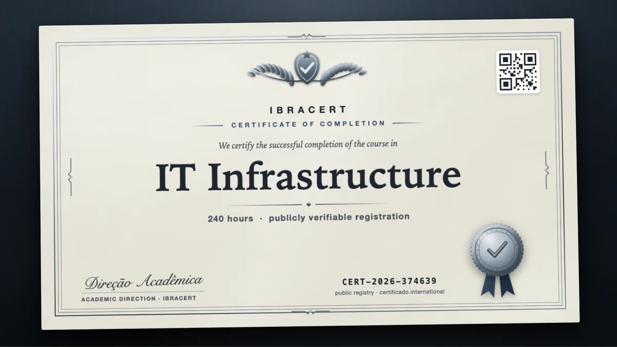 Cover of the IT Infrastructure course