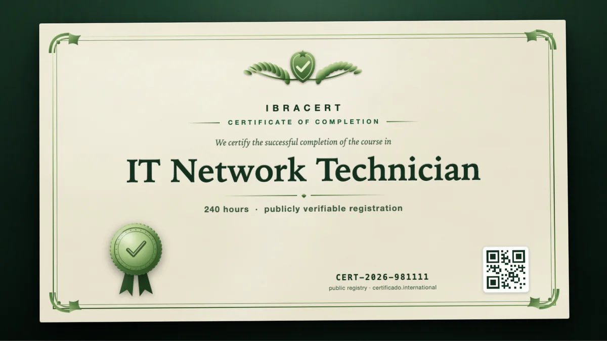 Cover of the IT Network Technician course