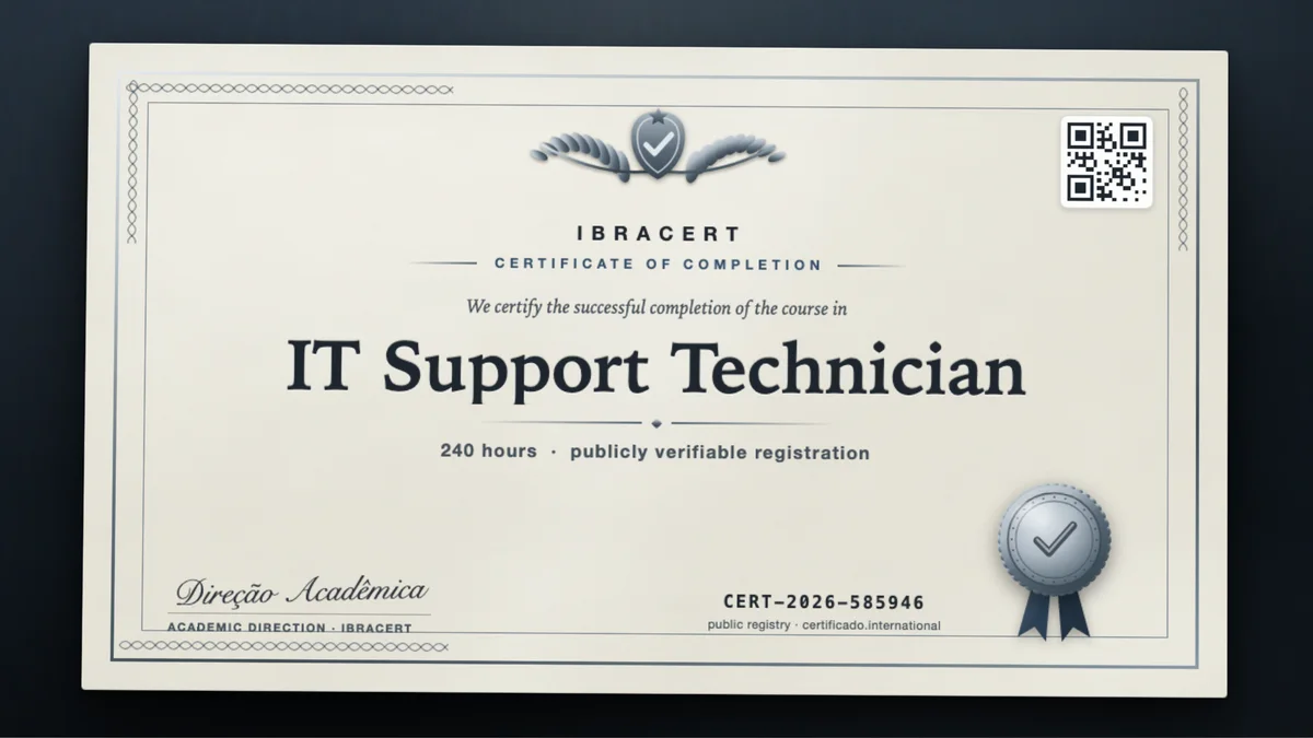 Cover of the IT Support Technician course