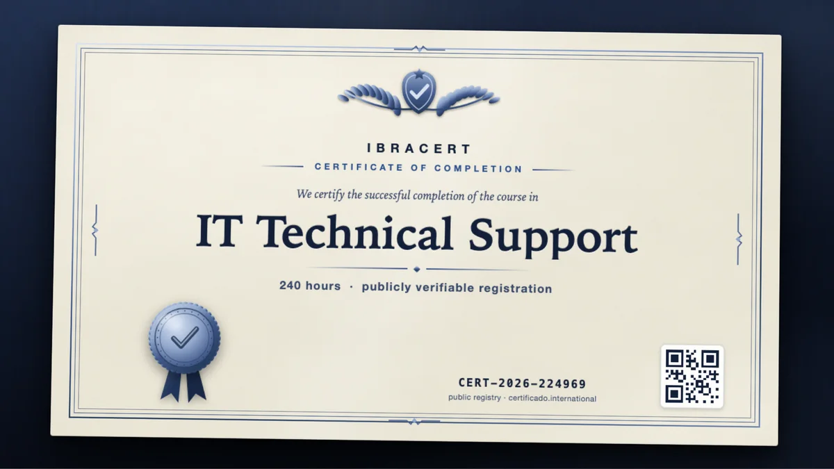 Cover of the IT Technical Support course