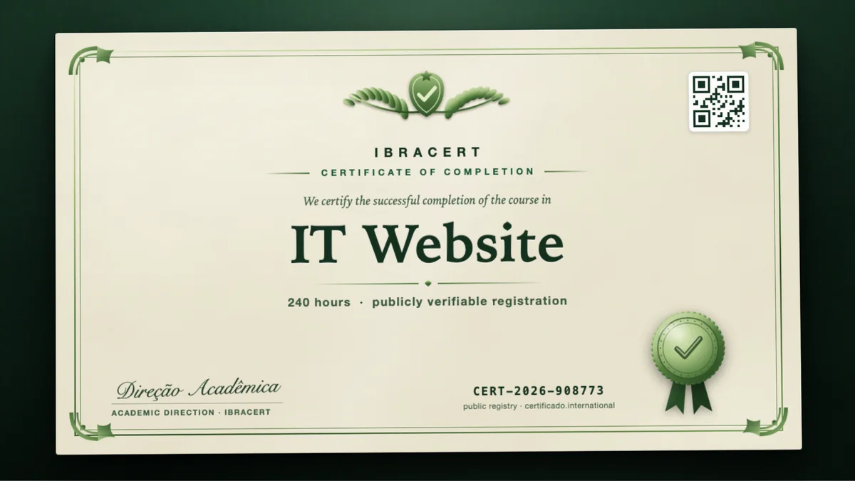 Cover of the IT Website course