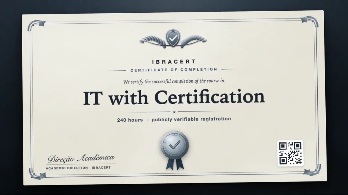 Cover of the IT with Certification course