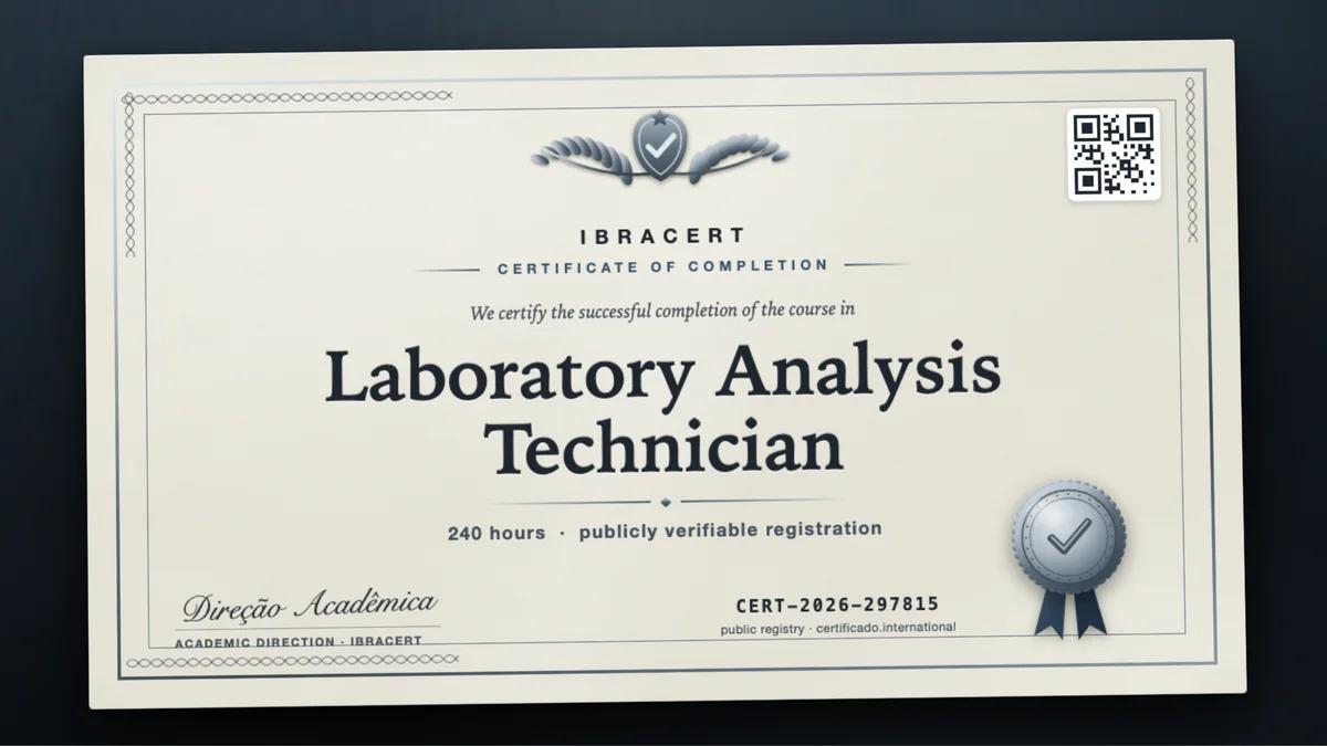 Cover of the Laboratory Analysis Technician course