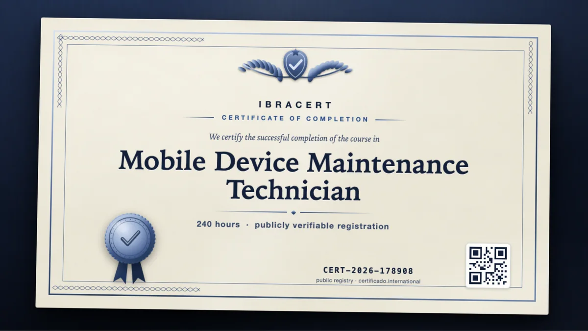 Cover of the Mobile Device Maintenance Technician course
