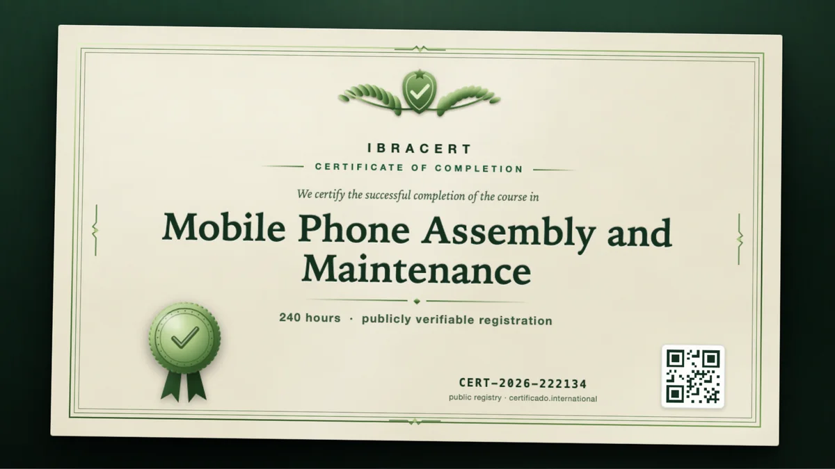 Cover of the Mobile Phone Assembly and Maintenance course