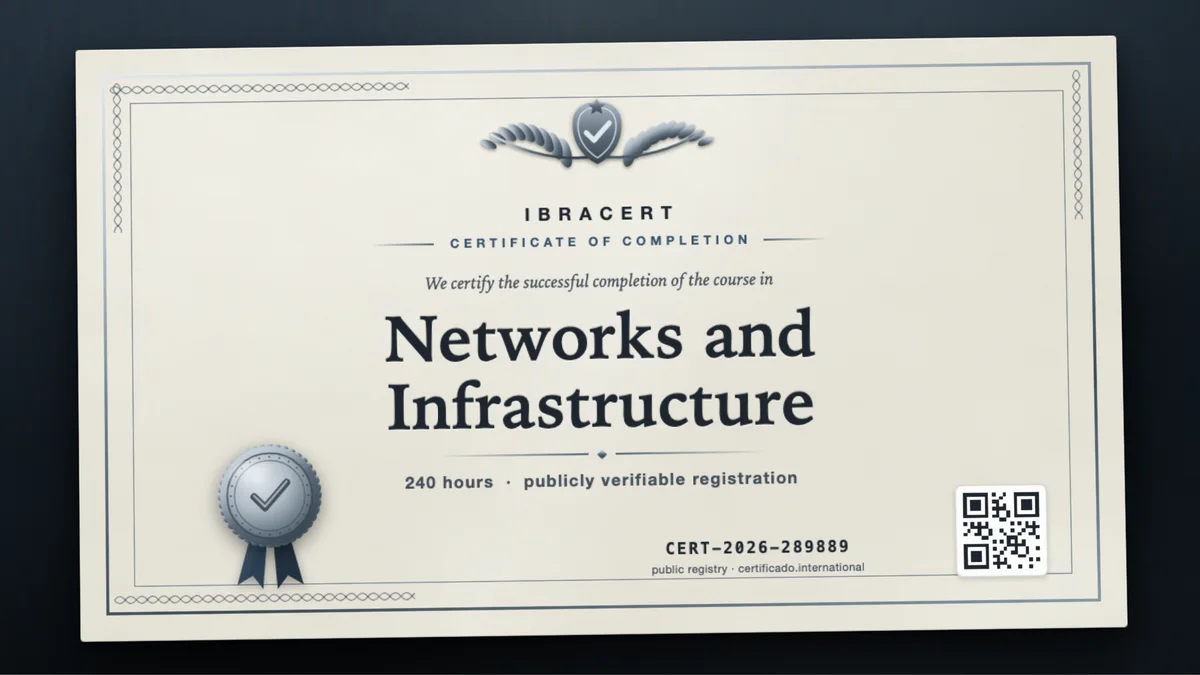 Cover of the Networks and Infrastructure course