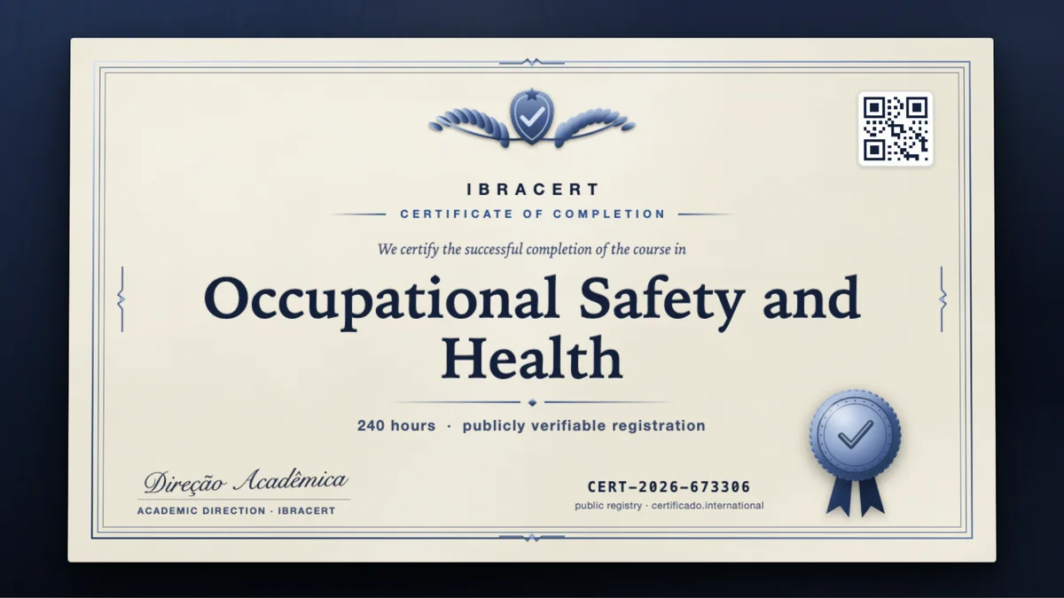 Cover of the Occupational Safety and Health course