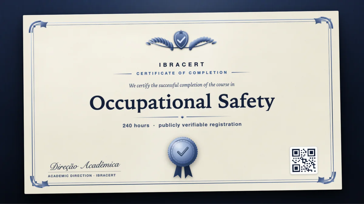 Cover of the Occupational Safety course