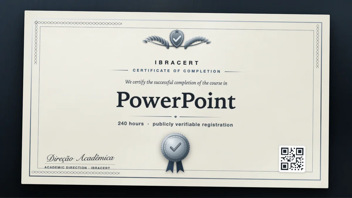 Cover of the PowerPoint course