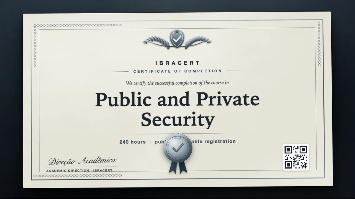 Cover of the Public and Private Security course