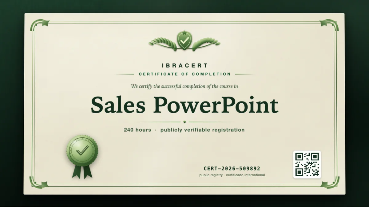 Cover of the Sales PowerPoint course