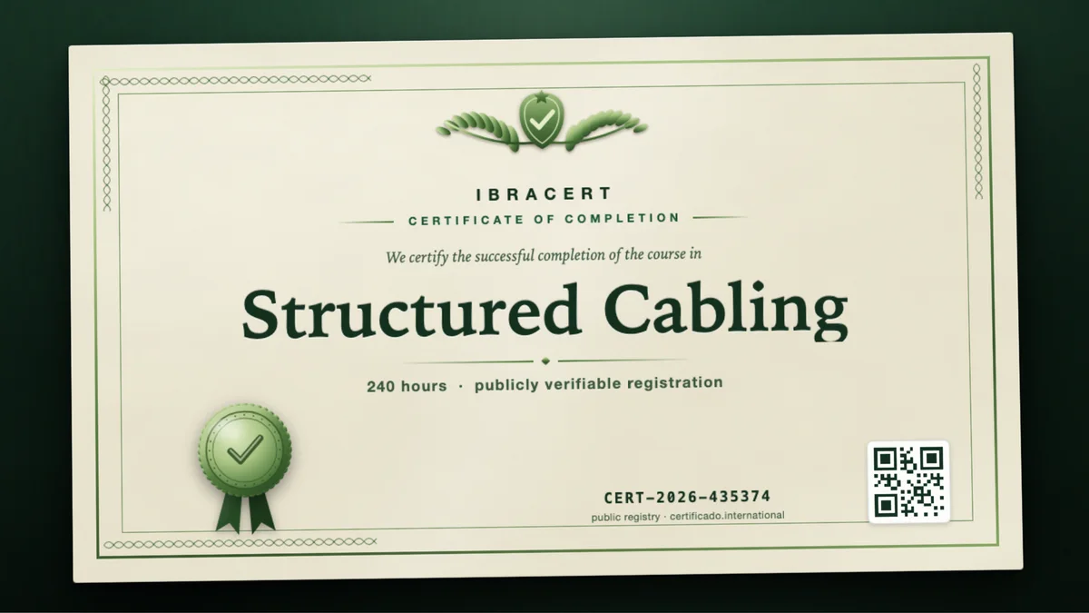 Cover of the Structured Cabling course