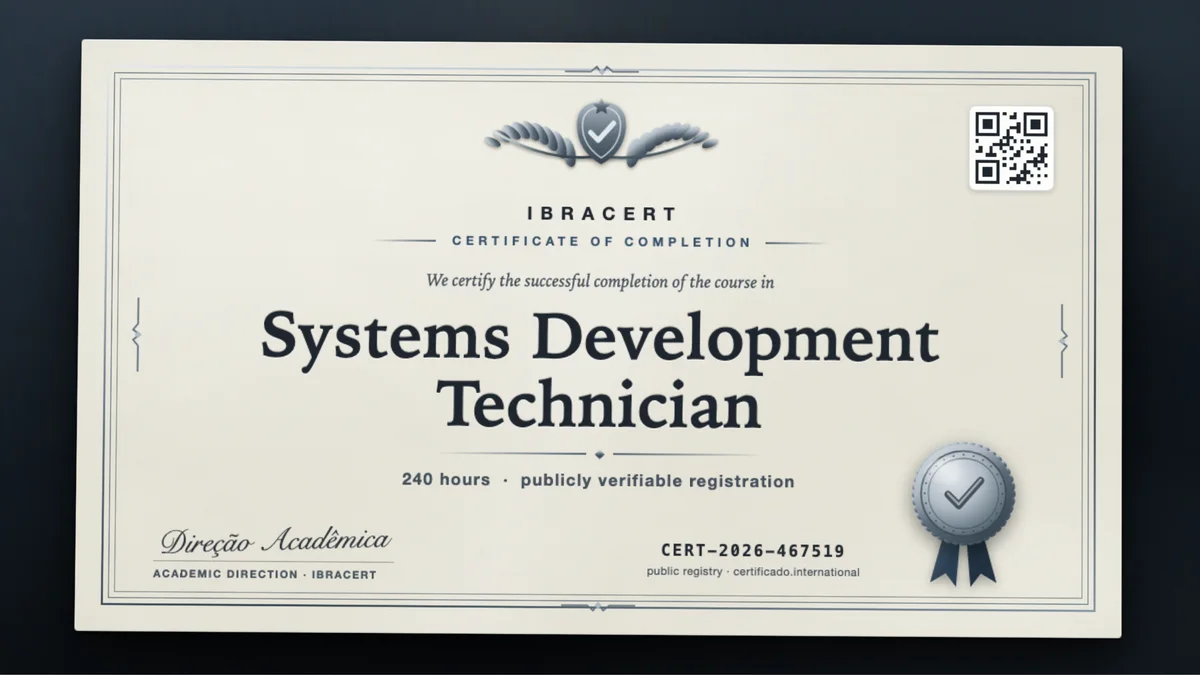 Cover of the Systems Development Technician course