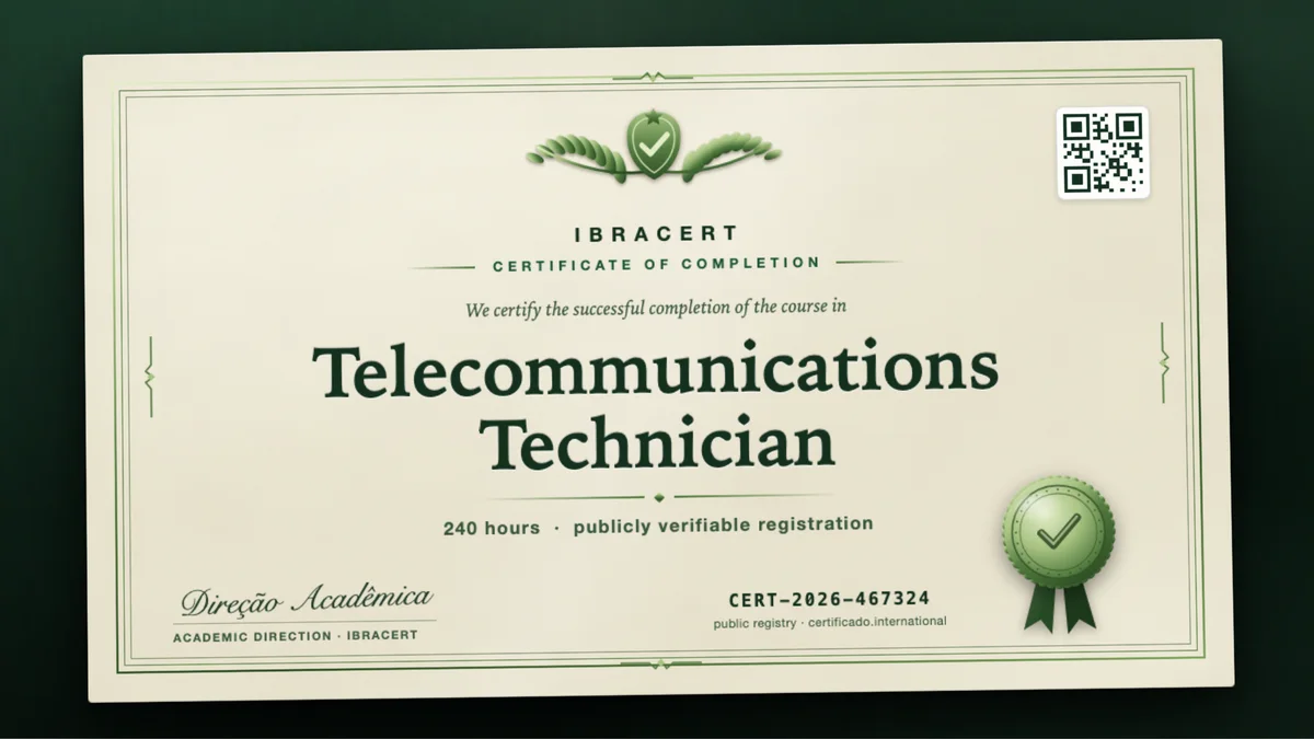 Cover of the Telecommunications Technician course
