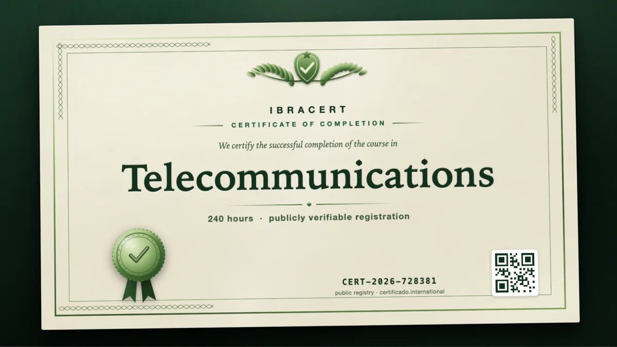 Cover of the Telecommunications course