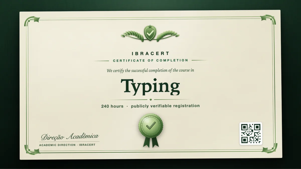 Cover of the Typing course