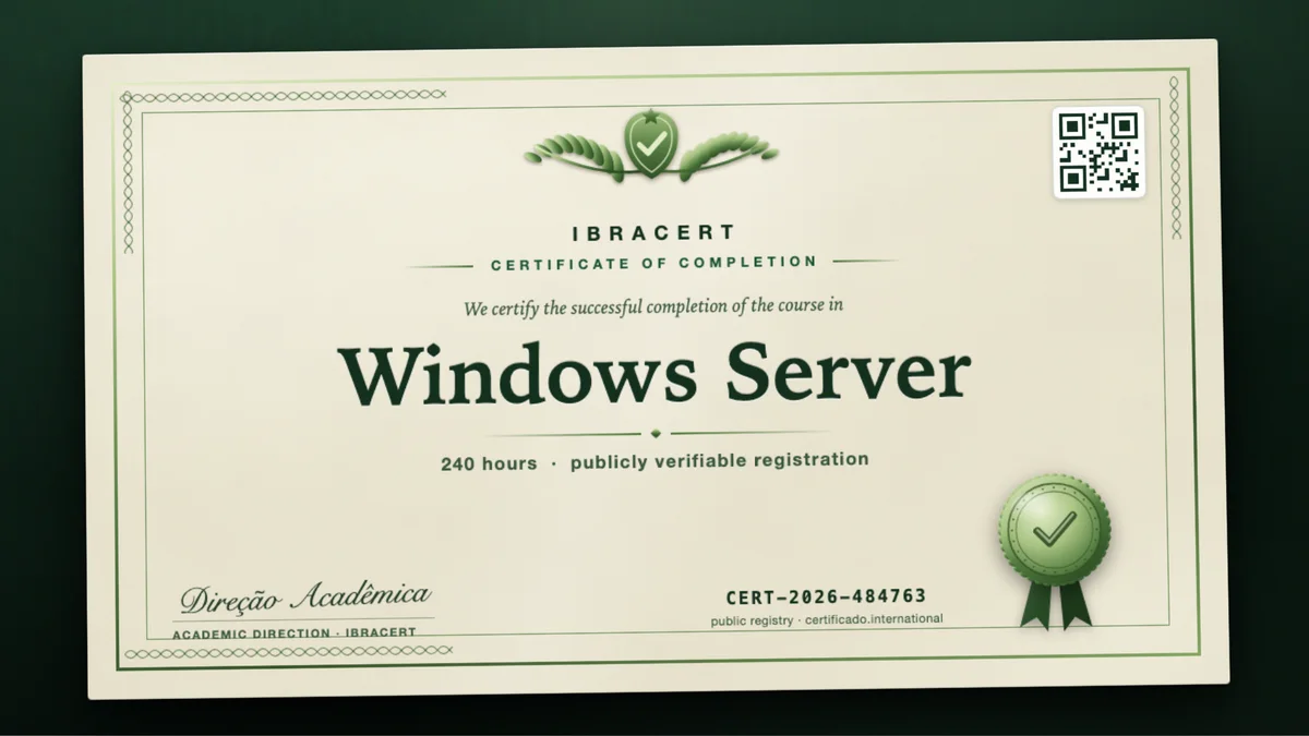 Cover of the Windows Server course