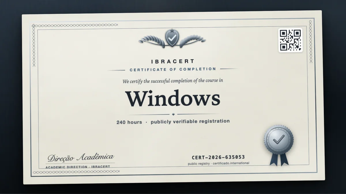 Cover of the Windows course