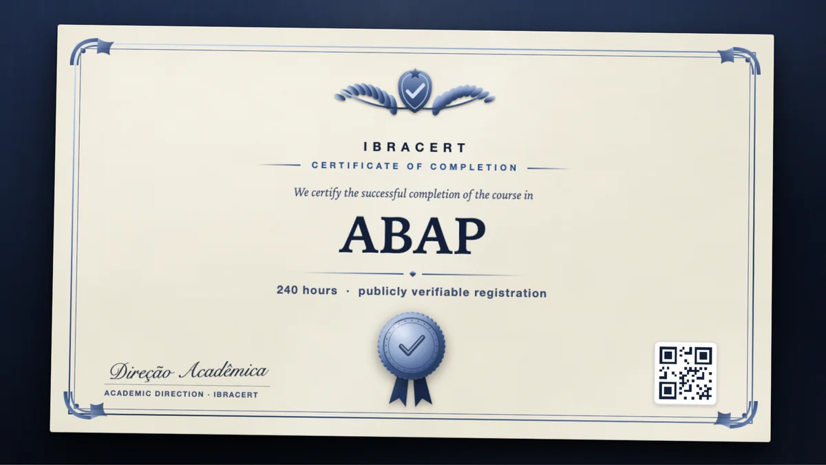 Cover of the ABAP course
