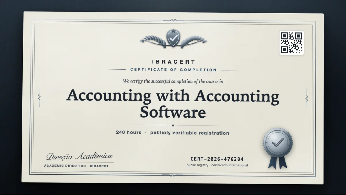 Cover of the Accounting with Accounting Software course