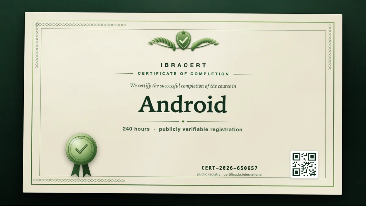Cover of the Android course