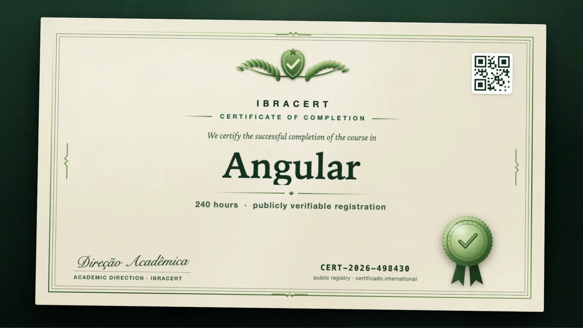Cover of the Angular course