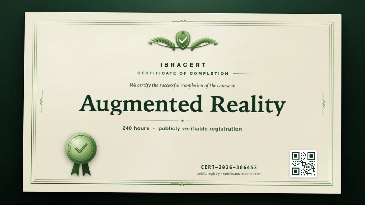 Cover of the Augmented Reality course