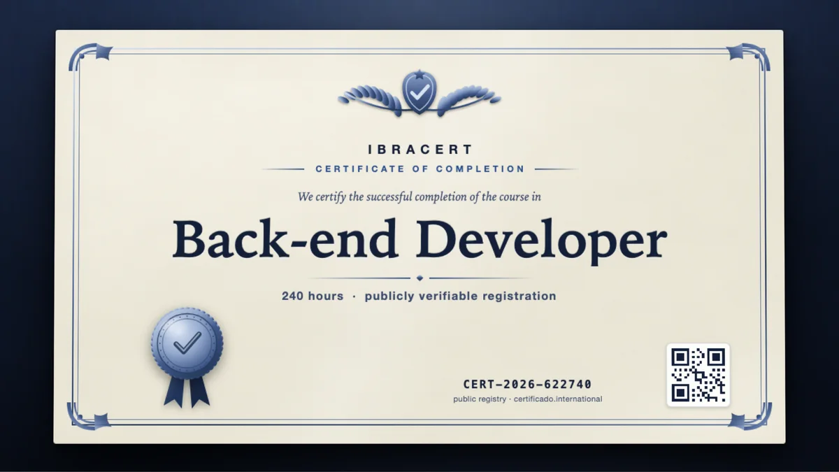 Cover of the Back-end Developer course