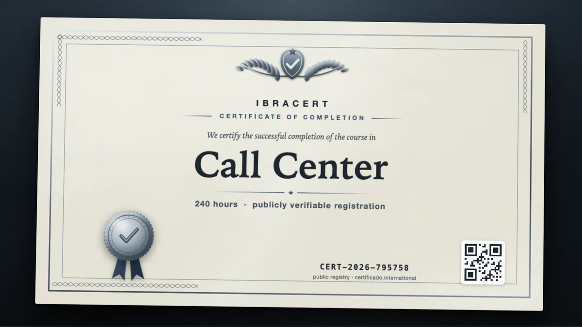 Cover of the Call Center course