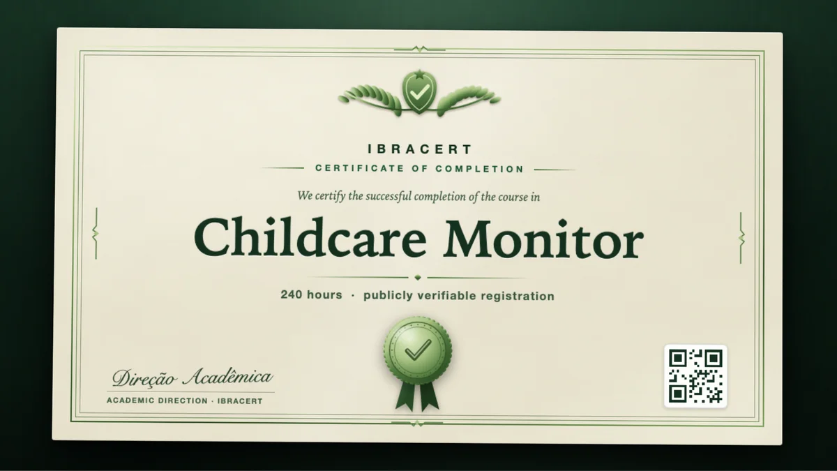 Cover of the Childcare Monitor course