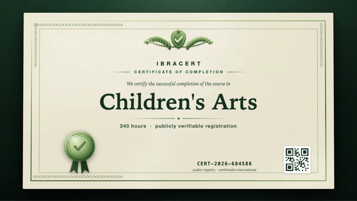 Cover of the Children's Arts course