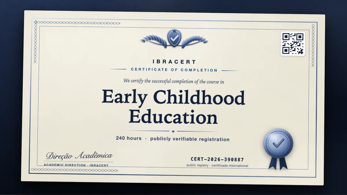 Cover of the Early Childhood Education course