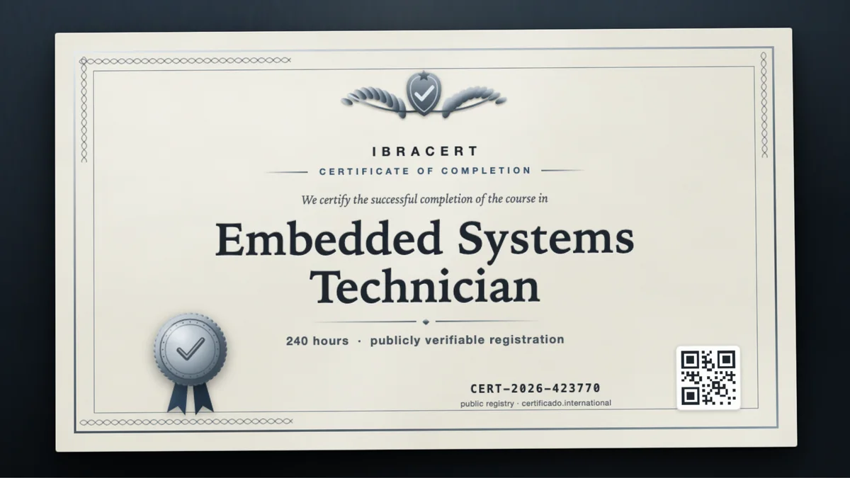 Cover of the Embedded Systems Technician course