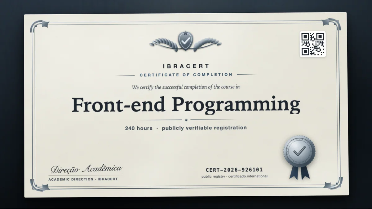 Cover of the Front-end Programming course