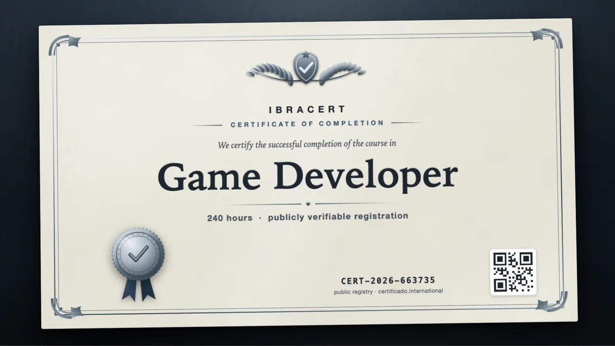 Cover of the Game Developer course