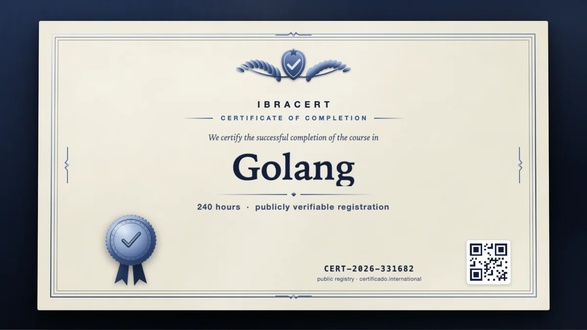 Cover of the Golang course