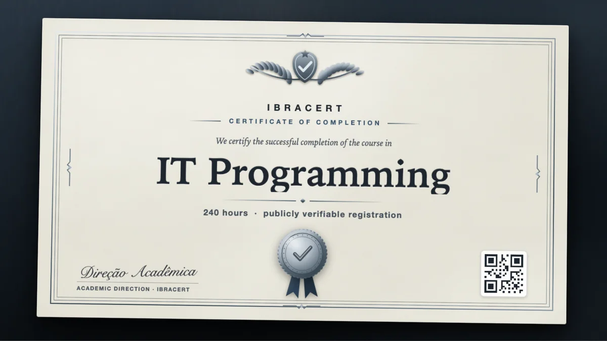 Cover of the IT Programming course