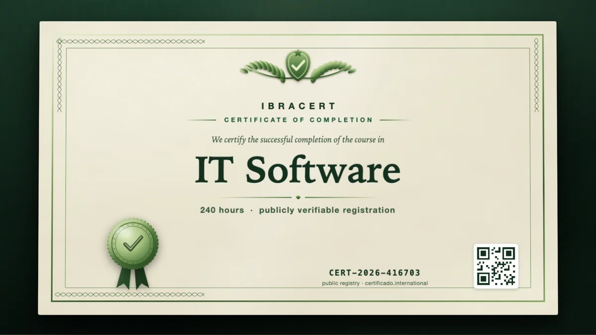 Cover of the IT Software course