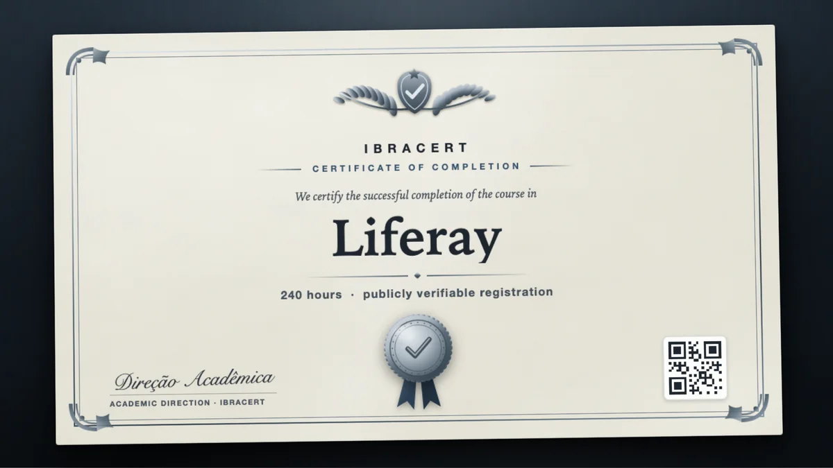 Cover of the Liferay course