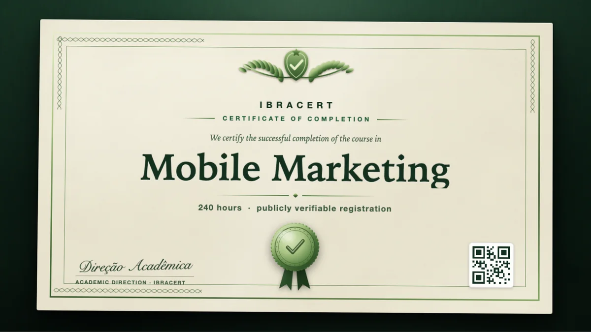 Cover of the Mobile Marketing course