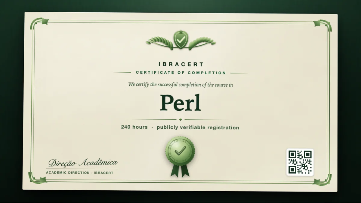 Cover of the Perl course