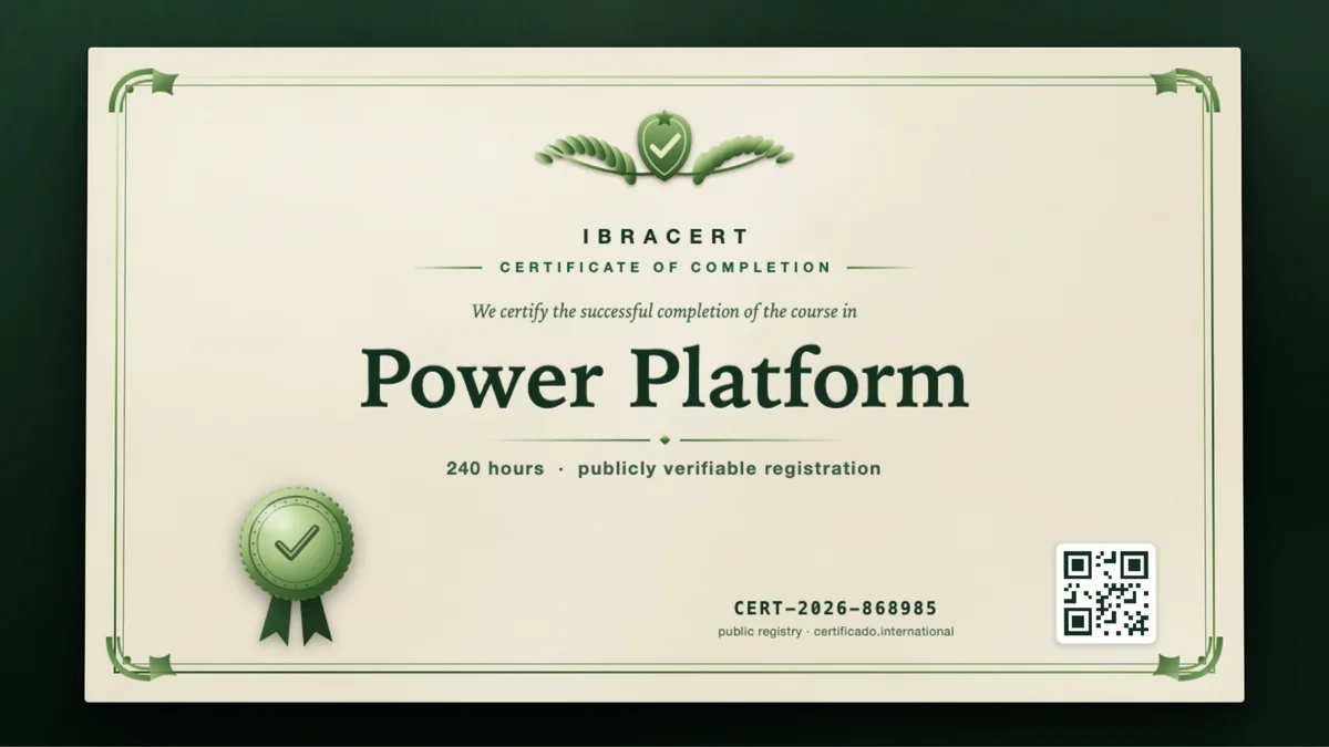 Cover of the Power Platform course