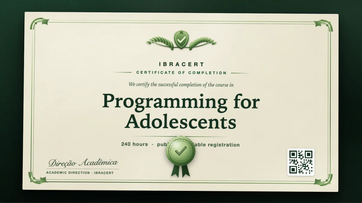 Cover of the Programming for Adolescents course
