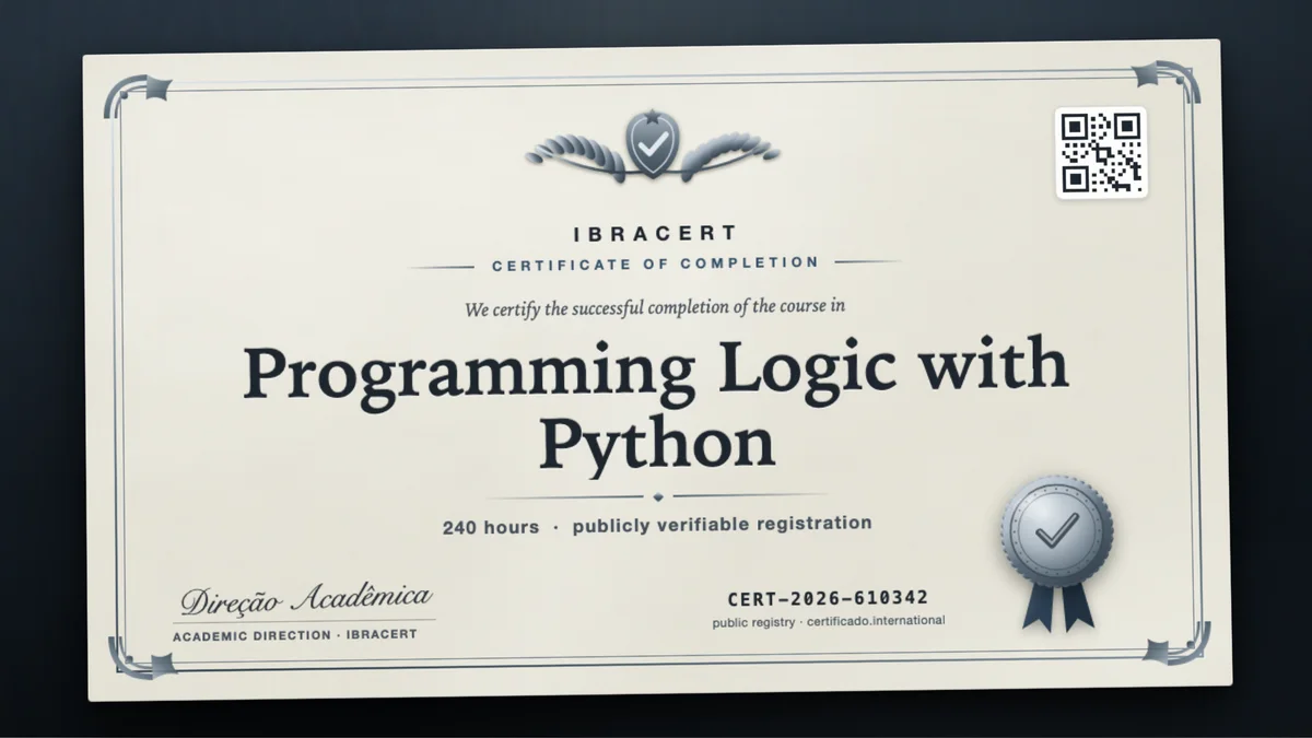 Cover of the Programming Logic with Python course