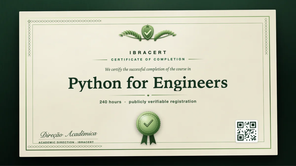 Cover of the Python for Engineers course