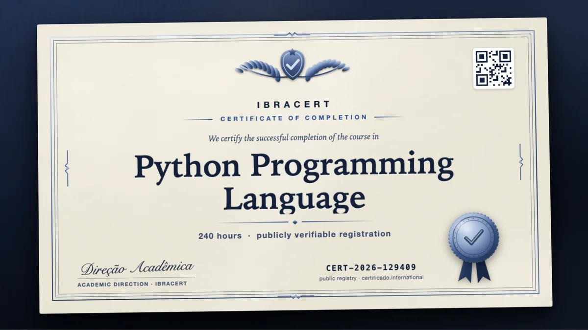 Cover of the Python Programming Language course