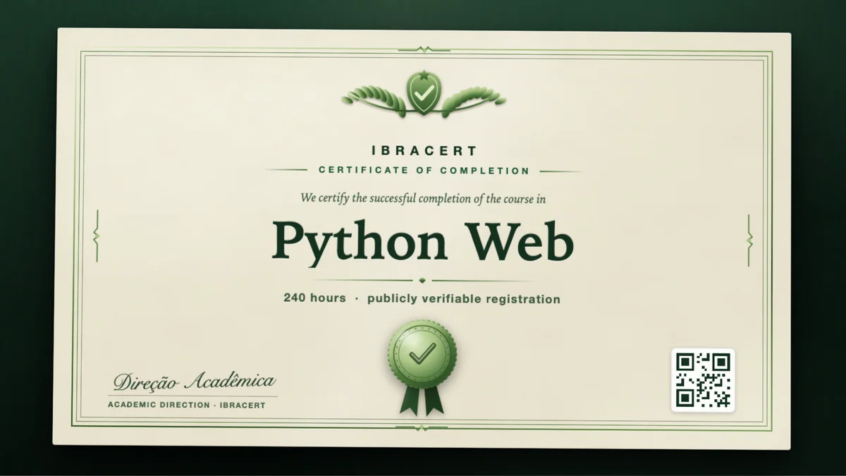 Cover of the Python Web course