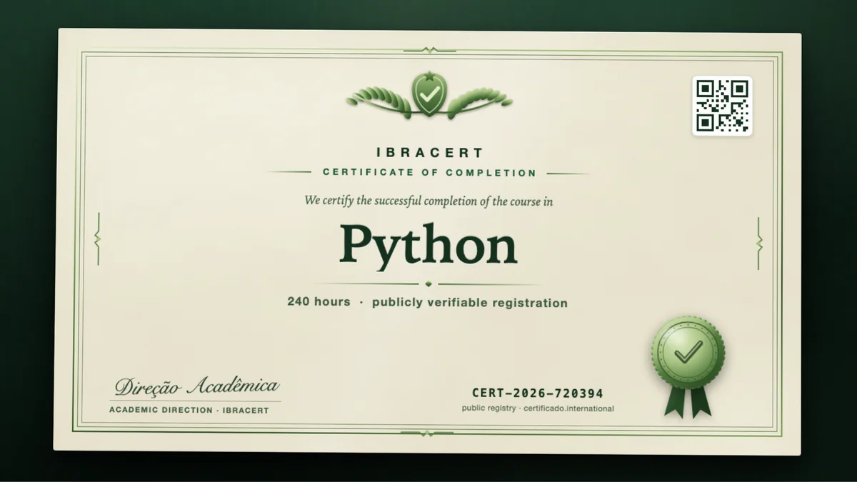 Cover of the Python course
