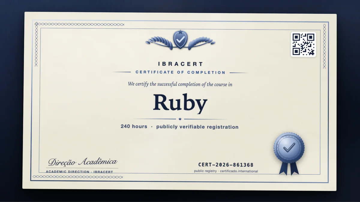 Cover of the Ruby course